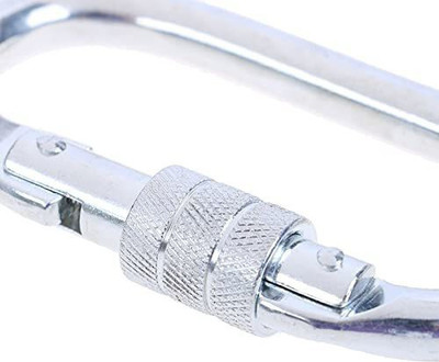 GSI Stainless Steel Snap Hook Carabiner Screw 10mm for Chains, Ropes Locking Carabiner(Silver)