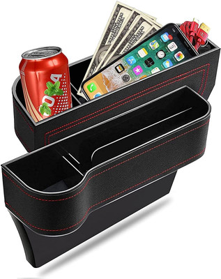 Agyvvt Car Seat Gap Filler Organiser, Bottle Cans Holder, Space Saving Rack Carabiner(Black)