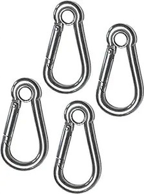Fitcozi Multipurpose Carabiner Locking Carabiner(Silver)