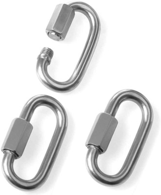 Reznor OBLONG_PK3 Locking Carabiner(Silver)