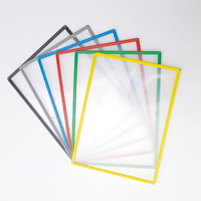 Greeshma A4 Paper Magnetic Display Pocket File Folder with 4 Magnets, Card Display Stand(30 cm Wide)
