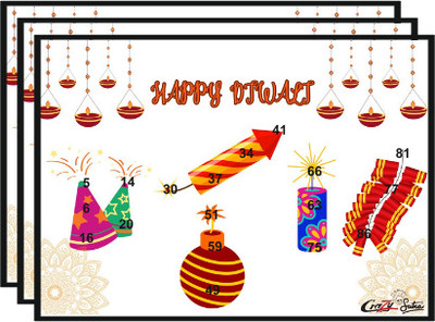 ShikharRetails Happy Diwali Special Tambola Tickets Festive Housie Game Pack of 50(Multicolor)