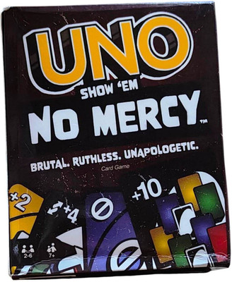 NICELIFE COLLECTIONS UNO Show 'em No Mercy Card Game for Kids and Adults (Multicolor)(Multicolor)