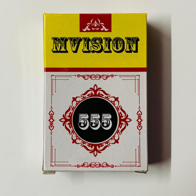 SSR SHOP PLASTIC 555 MARK DECK PLAYING CARD (RED) / PLASTIC CHEATING MAGIC CARD_CG1(Red)