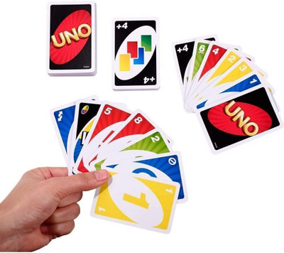 rashi ONO Card Game for Family Night, Travel Game & Gift for Kids(Red)