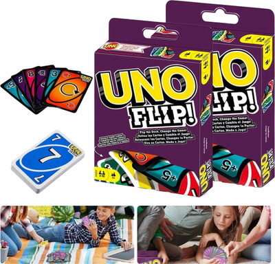 Nilika Enterprises Uno Flip Side Card Game(Multicolor)