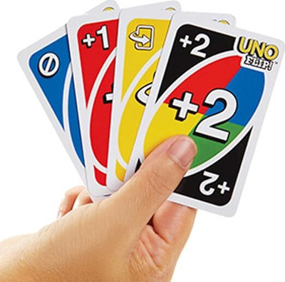 AKFLICKS Uno Flip Cards For Kids And Family Game Fun Time Card Game Toy(muticolour)