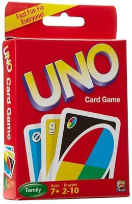 FIDELITY Uno Fun Card Game Playing Cards Premium Solid Paper Cards of Family Card Games(Multicolor)