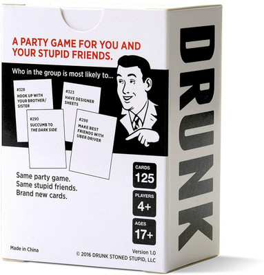 Kids Mandi Drunk Stoned or Stupid A Party Cards Game(Multicolor)