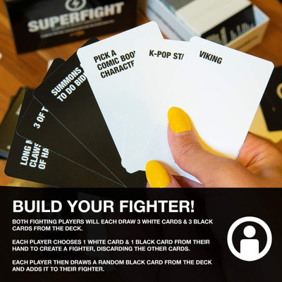 Zuuluzrs Superfight Card Game A Party And Fun Card Game With Friends(Black)