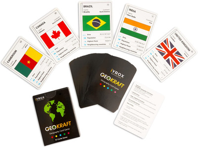 iYROX Kids Country Trump Cards – Geography Game(Multicolor)
