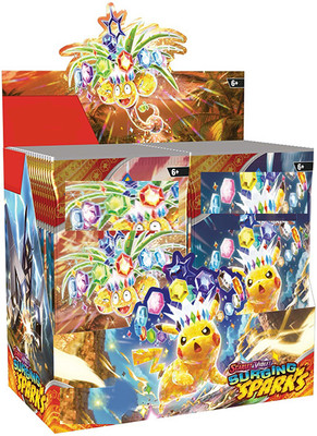 Trade Zone Scarlet & Violet Surging Spark 36 Piece Booster Pack with 288+ Playing Cards(Multicolor)