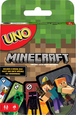 WOYR UNO Minecraft Playing Card Game| 112 Minecraft Playing Cards|UNO Cards(Green)