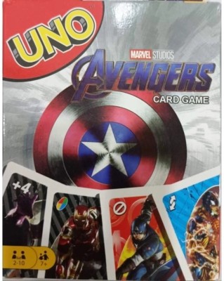 Gift Collection Premium Quality UNO Avengers Playing Card Game for kids and family Fun Games(Multicolor)