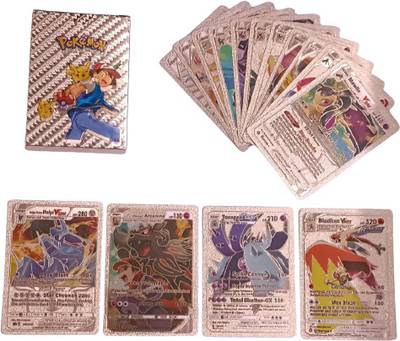 CrazyBuy Pokemon 55 Pcs Rose Gold Foil Cards V Star, V Max, V, GX, EX &  Basic Cards - Price History