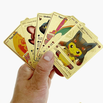 littlewish Gold Foil Card Assorted Cards TCG Deck Box - V Series Cards Vmax(Multicolor)