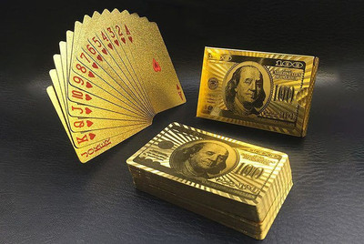 ME&YOU Designer Luxury Playing Cards – Golden Poker Deck for Fun, Parties & Gifting(Golden)