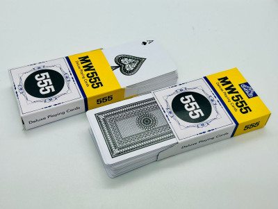 A SARKAR MAGIC SHOP MW 555 Playing Mark Card Deck Set of 2 (Black)(Black)