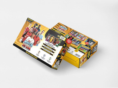 TOPPS ATTAX UEFA Champion League Match Attax 24/25 Football Card Game Carry Box Plus Edition(Multicolor)