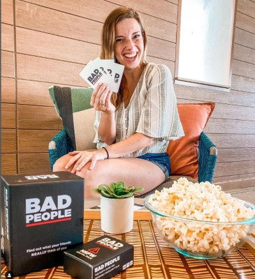 Zuuluzrs Bad People Card Board Game Party And Fun Game(Black)