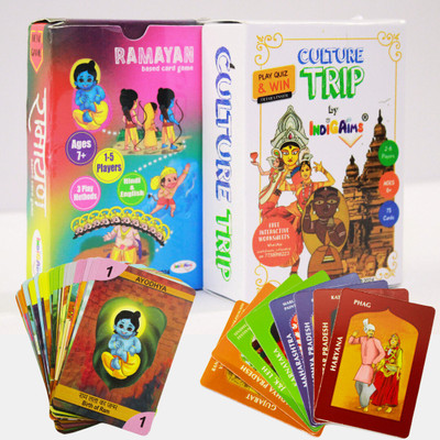 indigaims Combo of two unique educational card games(Multicolor)