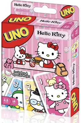 Bestie Toys Uno Hello Kitty Card Game For Kids Adult, Multi color.(uno)
