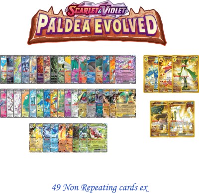 AncientKart Scarlet & Violet Paldea Evolved Super Rare Non Repetitive cards(Multicolor)