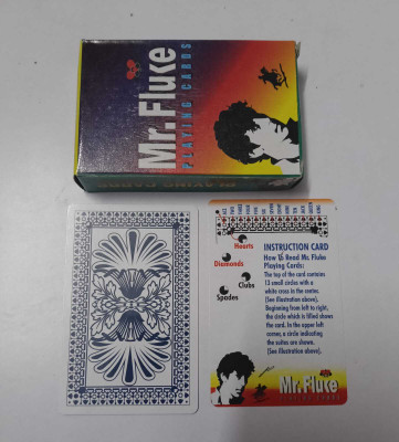 R.s.Magic Tricks Mr.Fluke Marked Deck Cheating Playing Cards Plastic Coated Paper(Black)
