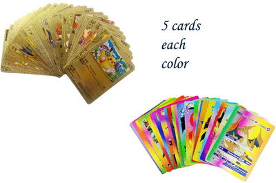 AncientKart Gold, Rainbow Waterproof Plastic cards set of 10(GOLD)
