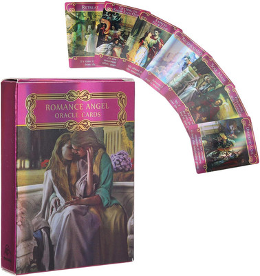 SIRIDHI 44 Pieces Romance Angels Oracle Tarot Cards Deck Traditional Standard Tarot Deck(Multicolor)