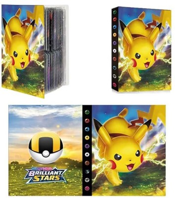 CrazyBuy Pokemon Album Collection Card Book Display Books Pokemon Binder Bindera (2PCS)(Multicolor)