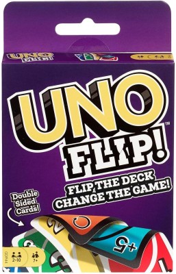 Millionminds Kid Mattel Games Uno Flip Side Card Game, Multi Color(Multicolor)