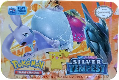 sevriza Pokémon TCG Sword & Shield-Silver Tempest Series V, VMax & VStar cards Tin Box(Multicolor)