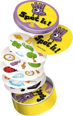 Aclipse Dobble Game Educational Card Game for Kids & Family 55 Card (Yellow)(Yellow)