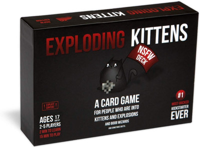 Zuuluzrs Exploding Kittens Card Game for Adults & Teens - A Russian Roulette Card Game(Black)