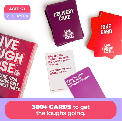 Zuuluzrs Live Laugh Lose The Party Game Compete To Make Your Friends Laugh(Multicolor)