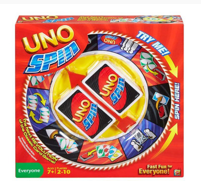 TMA ENTERPRISE UNO Spin – Exciting Twist on The Classic Card Game(Multicolor)