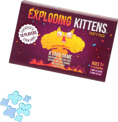 Zuuluzrs Exploding Kittens Party Pack Games For Family Fun Super Version(Purple)
