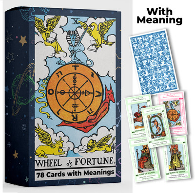 Visaan Tarot Cards with Meaning for Beginners, Learn Tarot(Multicolor)