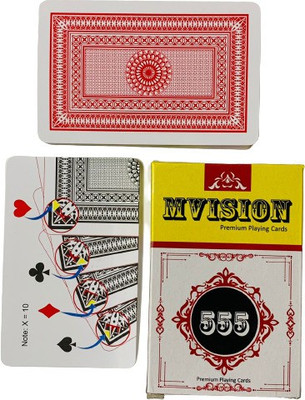 R.s.Magic Tricks 555 Mvision Marked Deck Cheating Premium Playing Card Magic(Red)