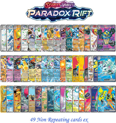 AncientKart Scarlet & Violet Paradox Rift Super Rare Non Repetitive cards(Multicolor)