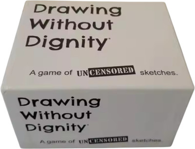Zuuluzrs Drawing Without Dignity Game That Pits You & Your Friends Against Each Other(White)