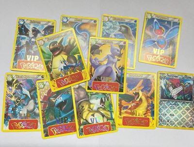 Delite POKEMON 20 Rare VIP Trading Cards Classic Characters Evolutions Kids Pack(Multicolor)