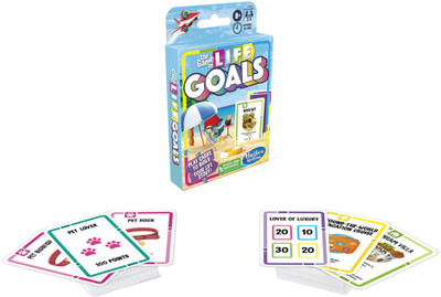 The Game of Life Goals Game, Quick-Playing for Families and Kids Ages 8 and Up The Game of Life Goals Game, Quick-Playing Card Game for 2-4 Players(Multicolor)