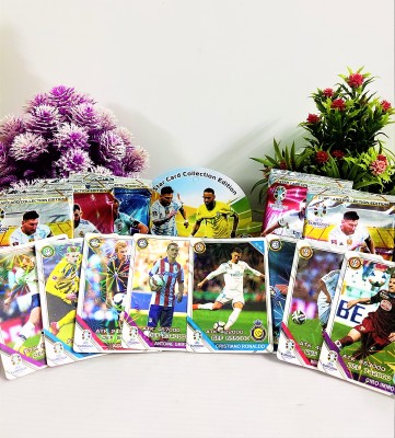 Thrifx Premium Football Cards 2023-24 Edition 50 Pcs Euro World Cup Cards (Pack of 6)(Mulitcolor)