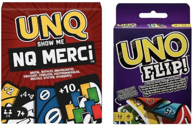 Armore UNO Show ‘em No Mercy + Uno Flip | Combo Pack(Multicolor)
