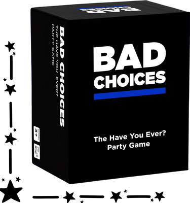 Zuuluzrs Bad Choices Card Game Adult Fun Games In The Party(Black)