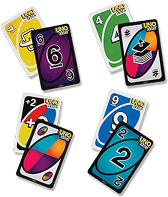 TOYRENTTO UNO Flip Card Game – Double-Sided Deck with Flip Action, Family Fun(Multicolor)