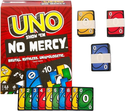 SALPITOYS Classic Uno no Mercy Thickened Paper Full Range Party Playing Cards Game(Multicolor)