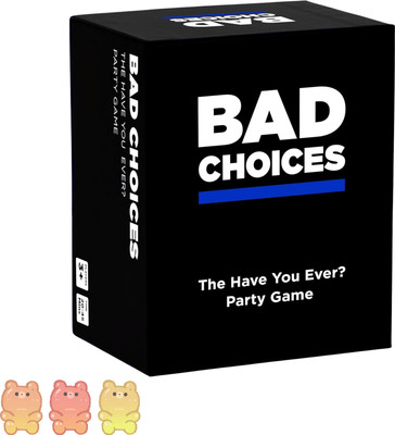 Zuuluzrs Bad Choices Card Game Hilarious Card Game(Black)
